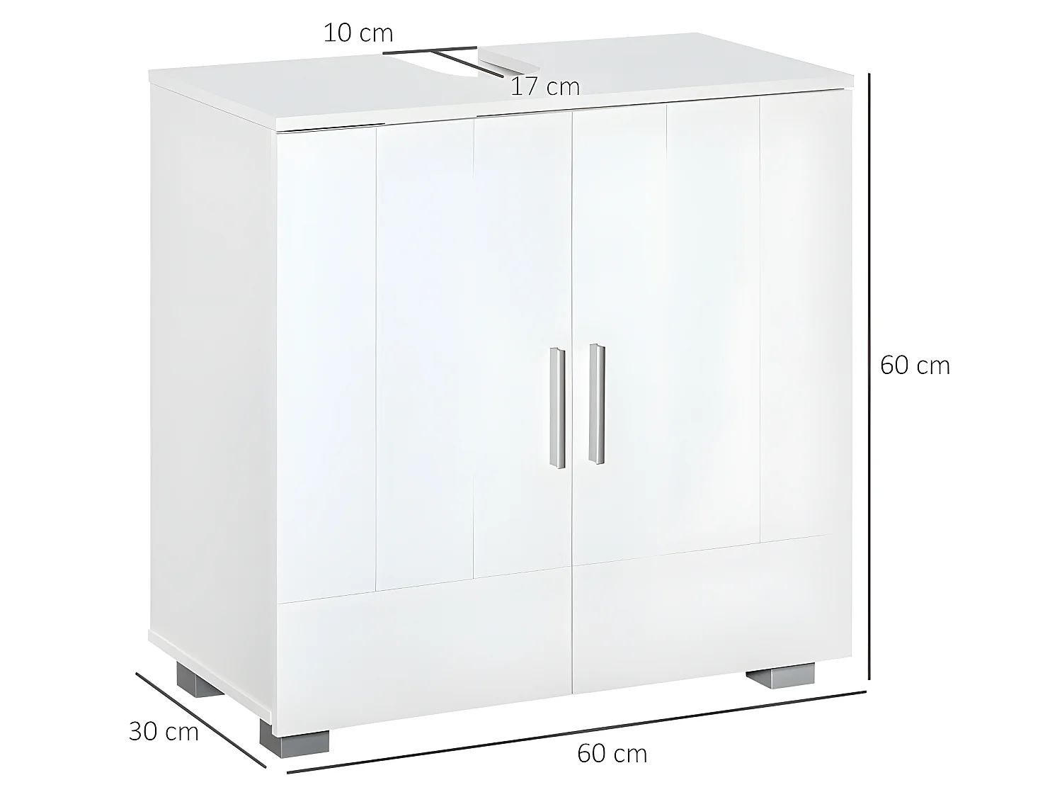 Meuble sous-vasque ALBANS blanc