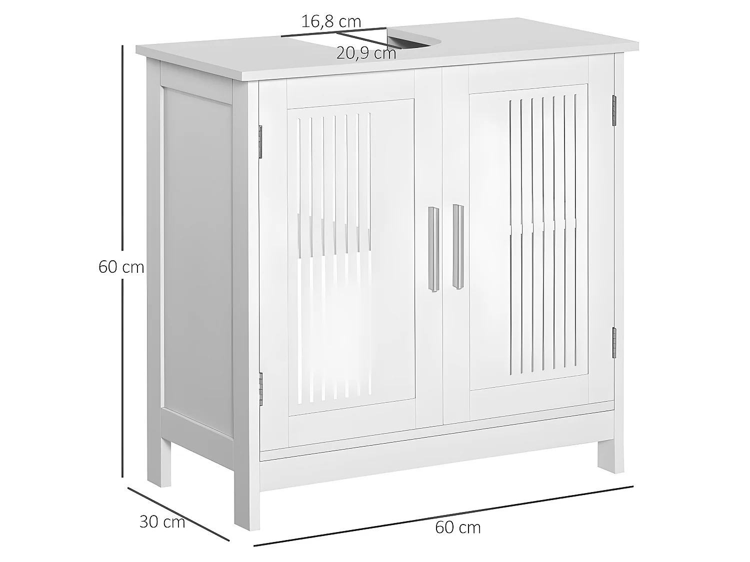 Meuble vasque WORCESTER blanc