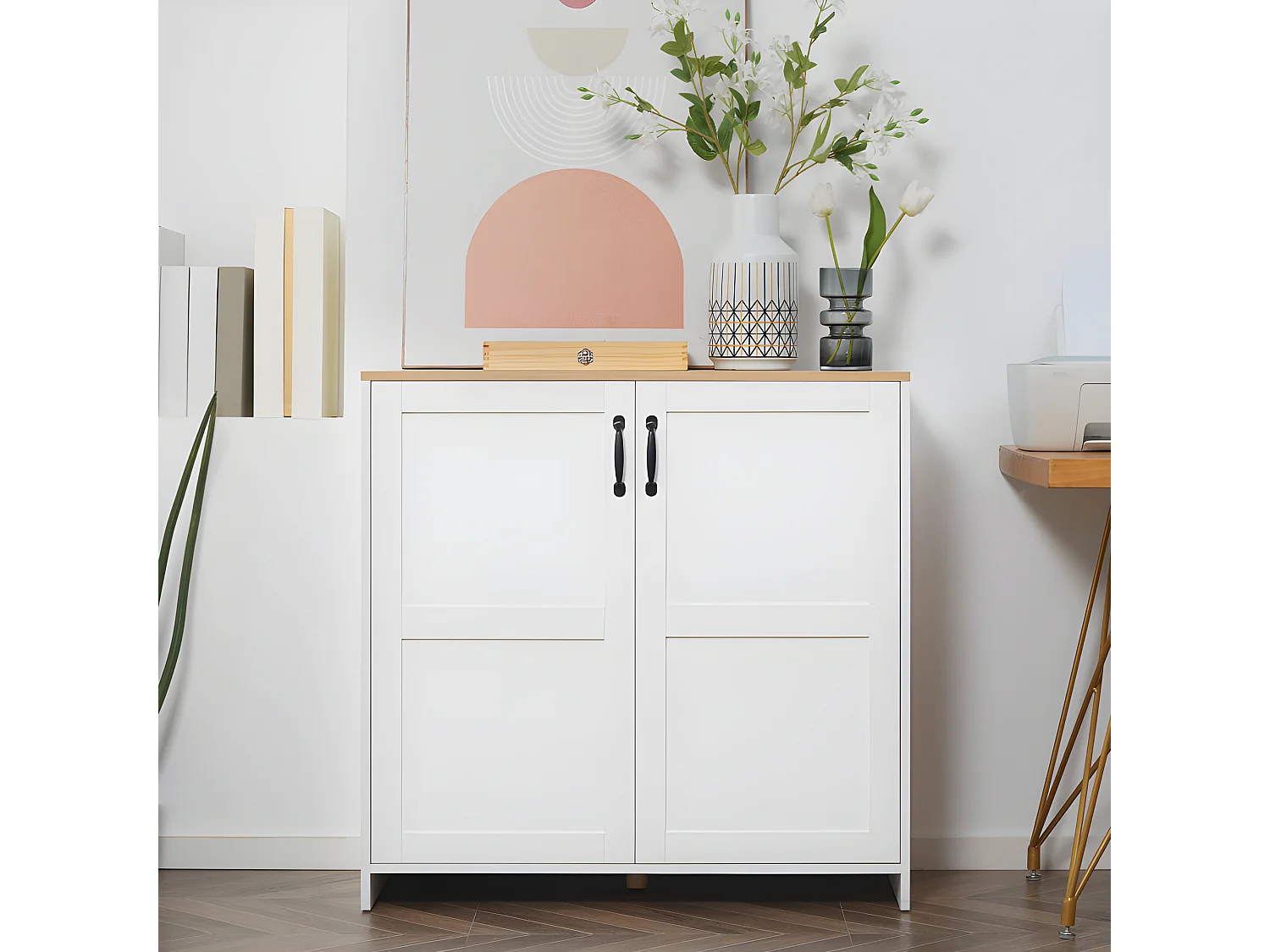 Buffet 2 portes MANRESA blanc