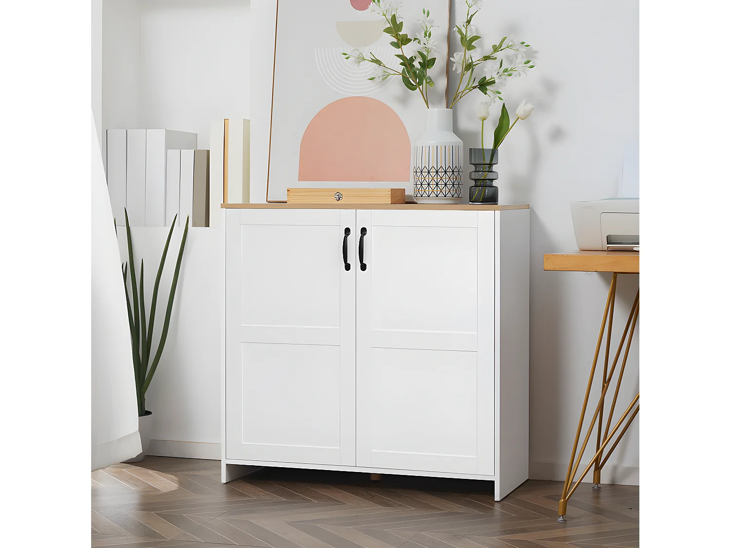 Buffet 2 portes MANRESA blanc