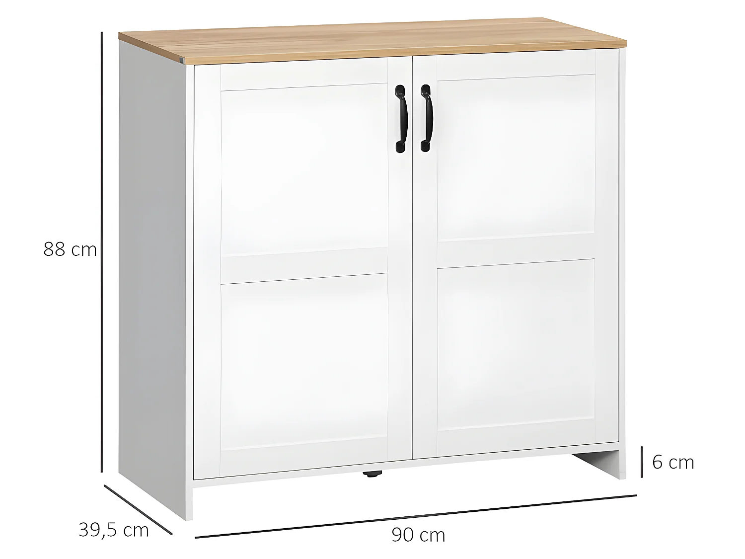 Buffet 2 portes MANRESA blanc