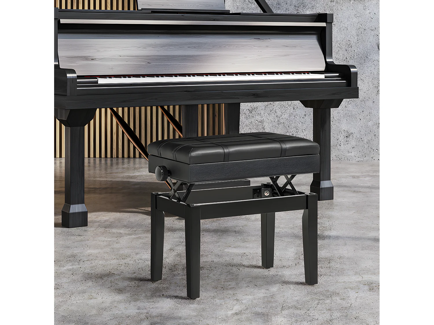 Banquette piano ARANJUEZ noir