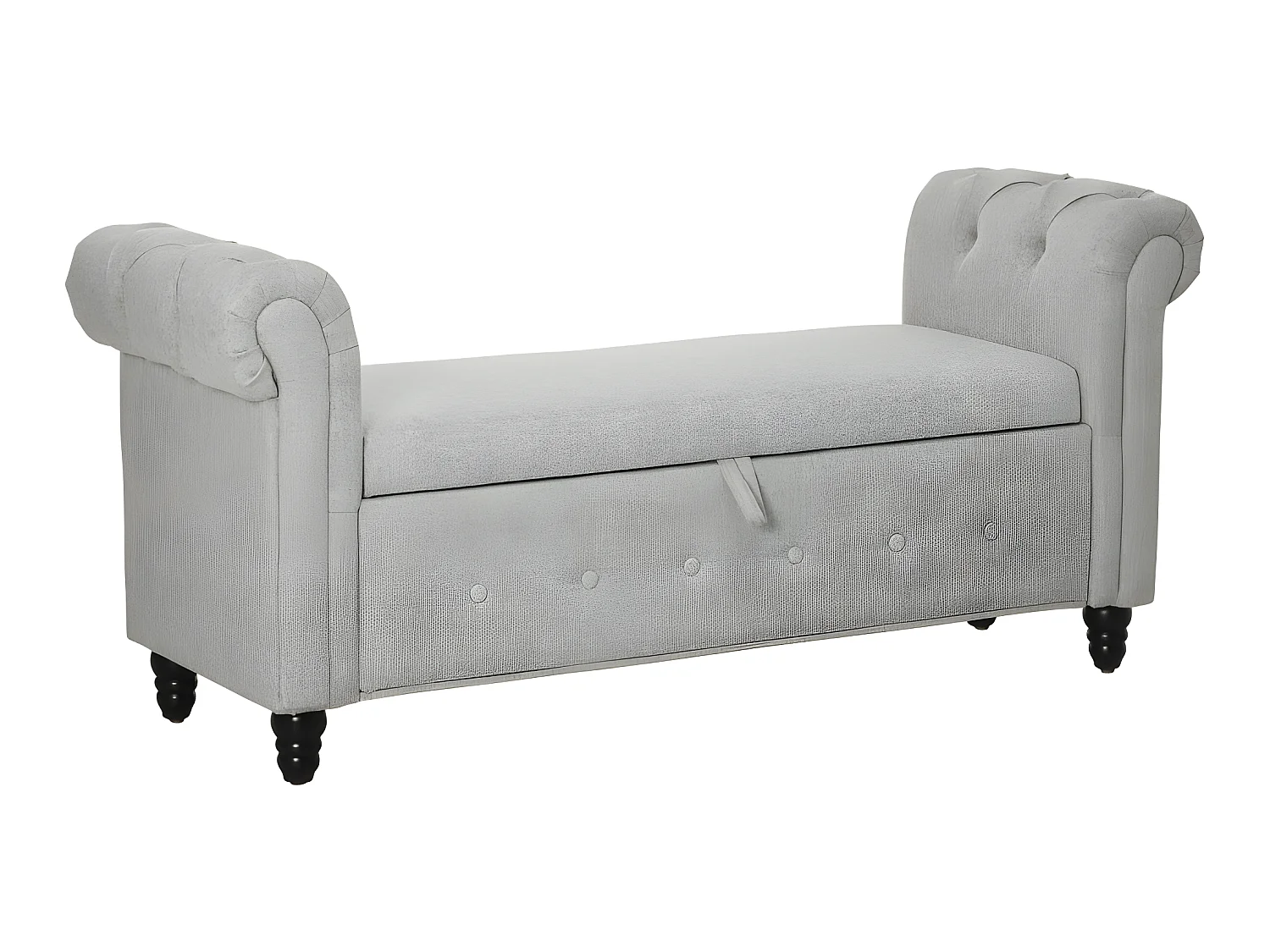Banquette coffre MOTRIL grise
