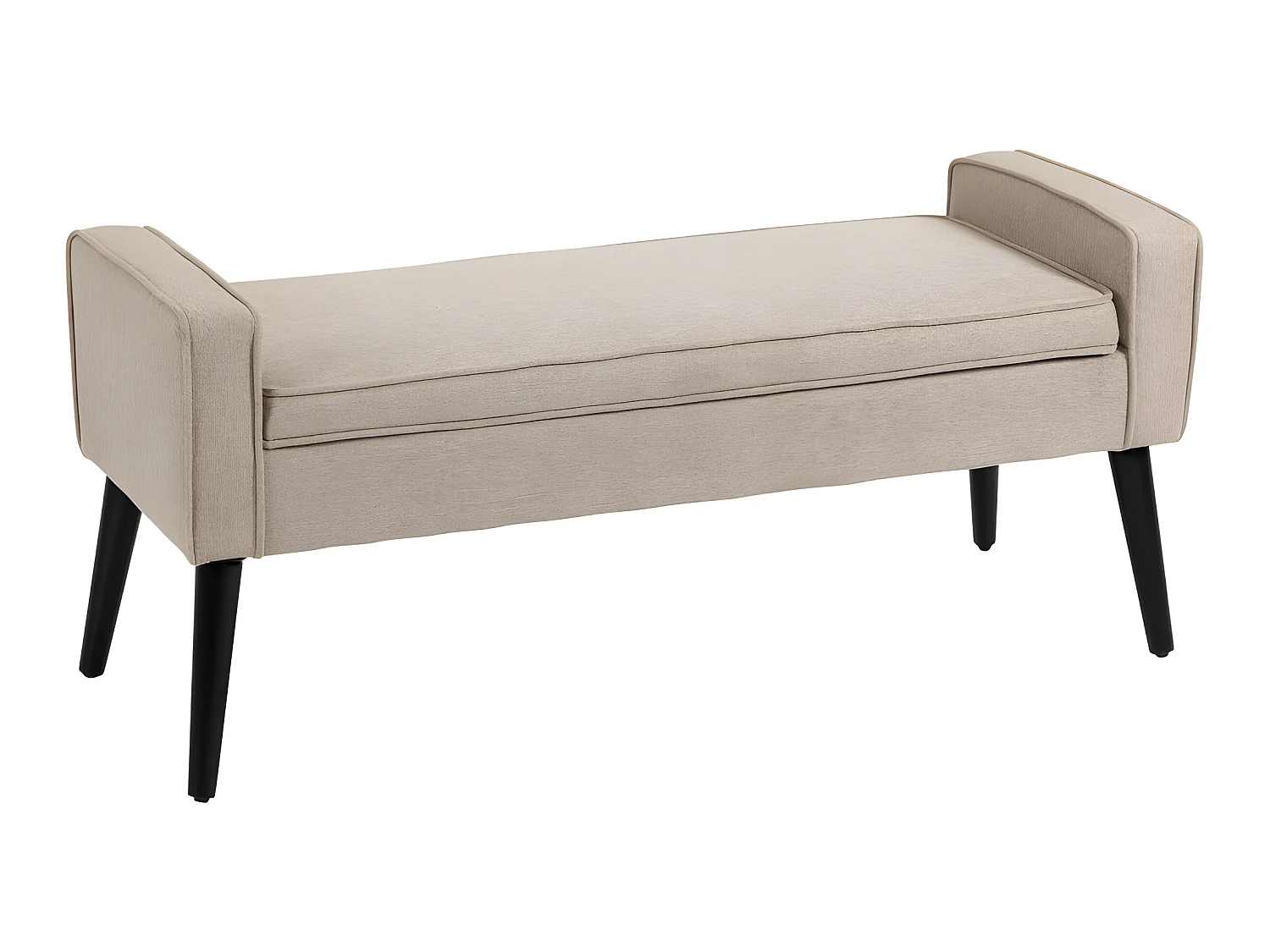 Banquette coffre de rangement CASORIA beige