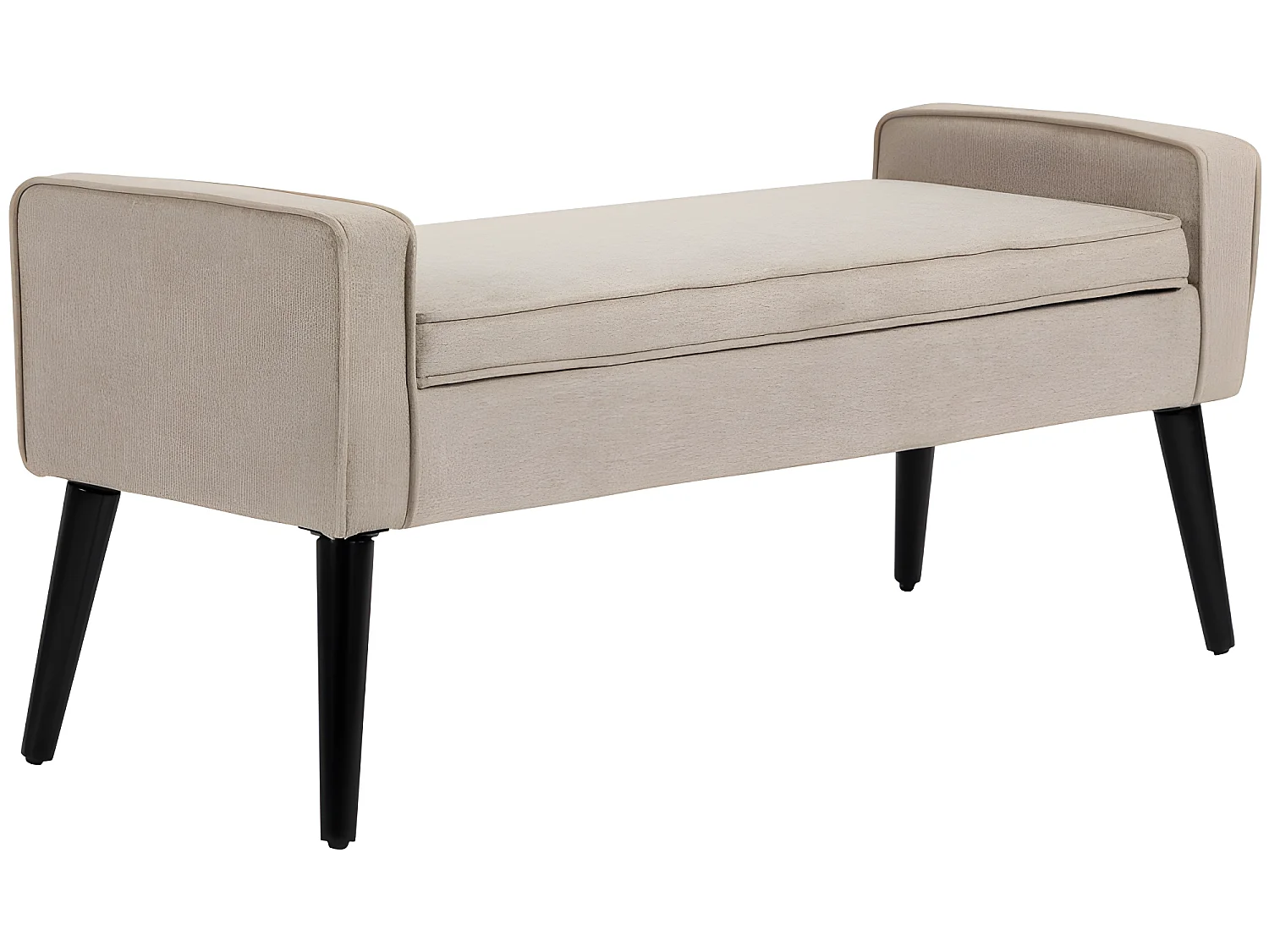 Banquette coffre de rangement CASORIA beige