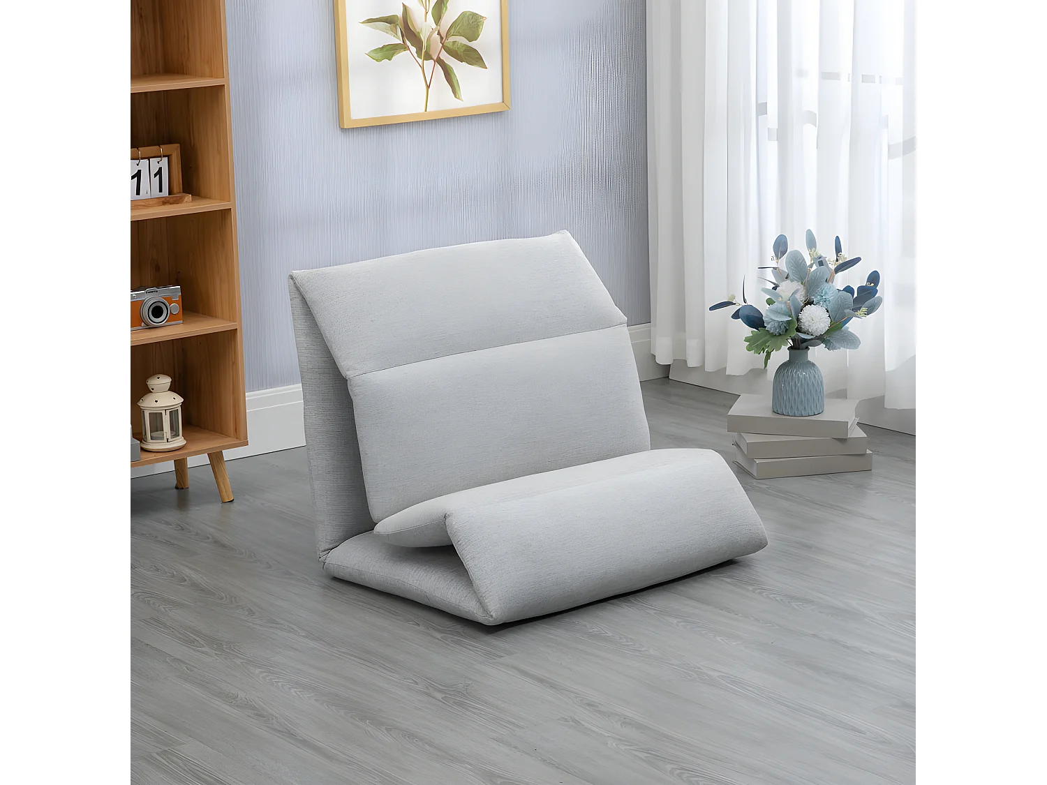 Fauteuil paresseux convertible PALENCIA gris