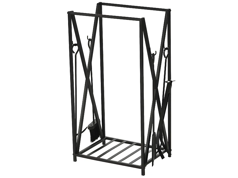 Serviteur de cheminée Roberto noir