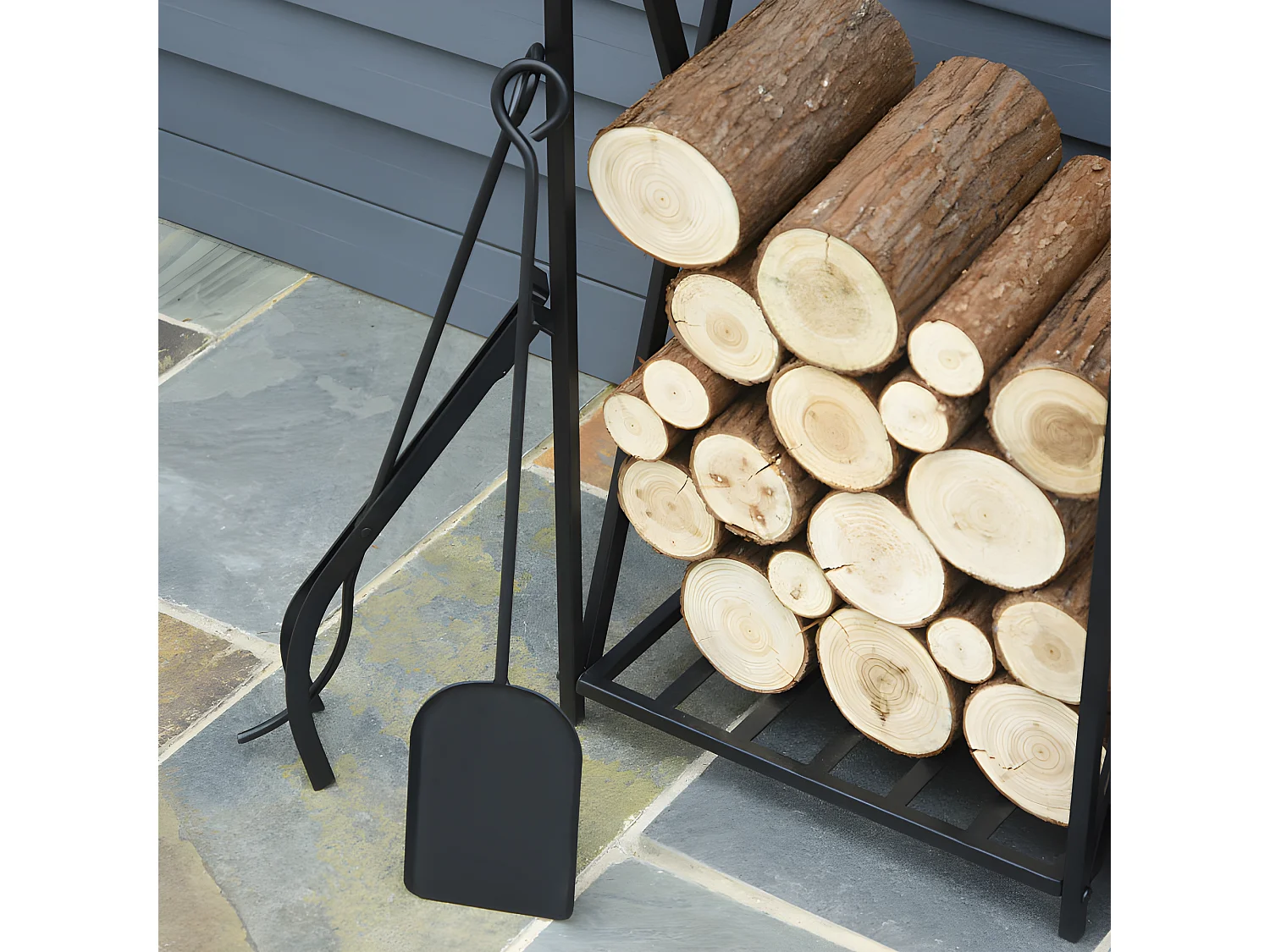 Serviteur de cheminée Roberto noir