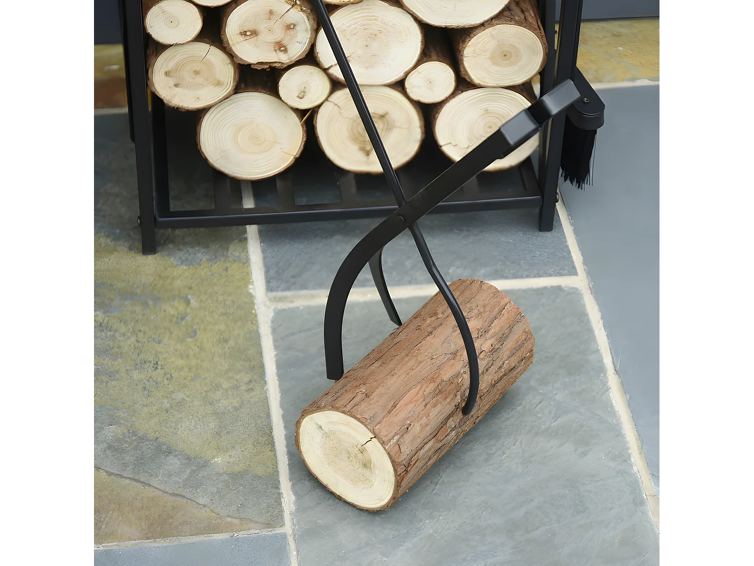 Serviteur de cheminée Roberto noir