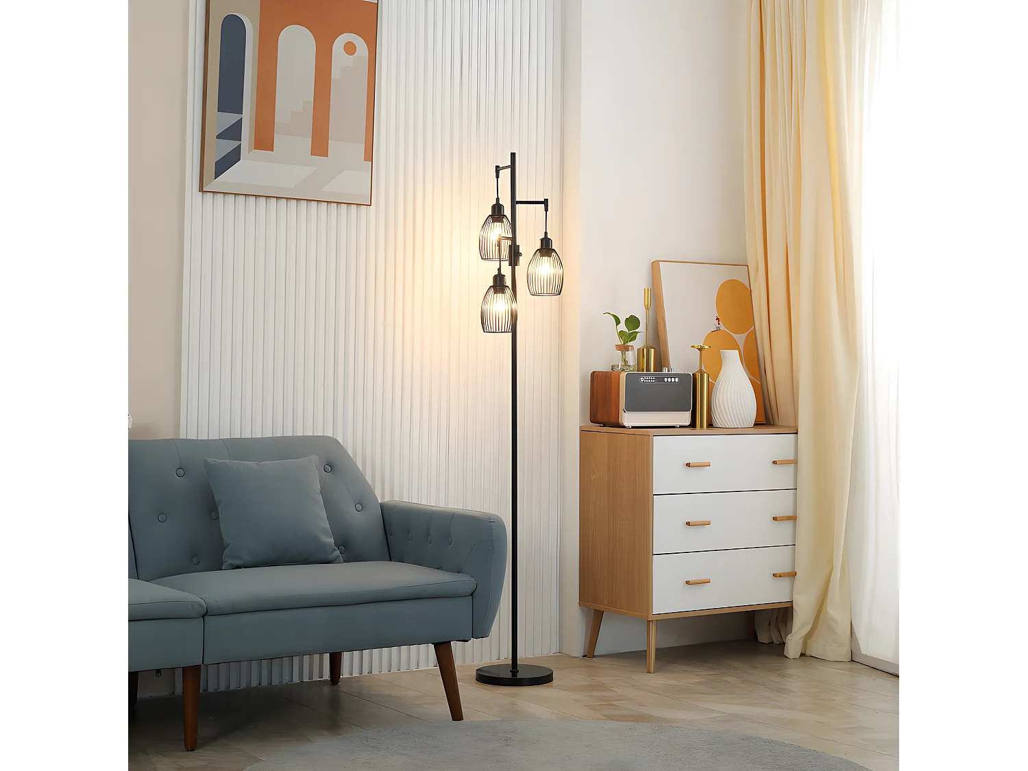 Lampadaire New-York noir