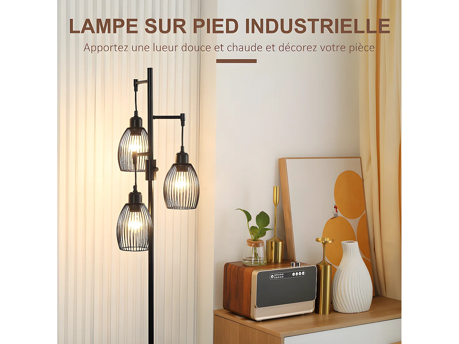 Lampadaire New-York noir