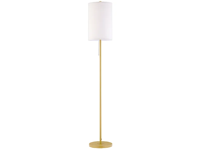 Lampadaire design PLAZZO or foncé et crème