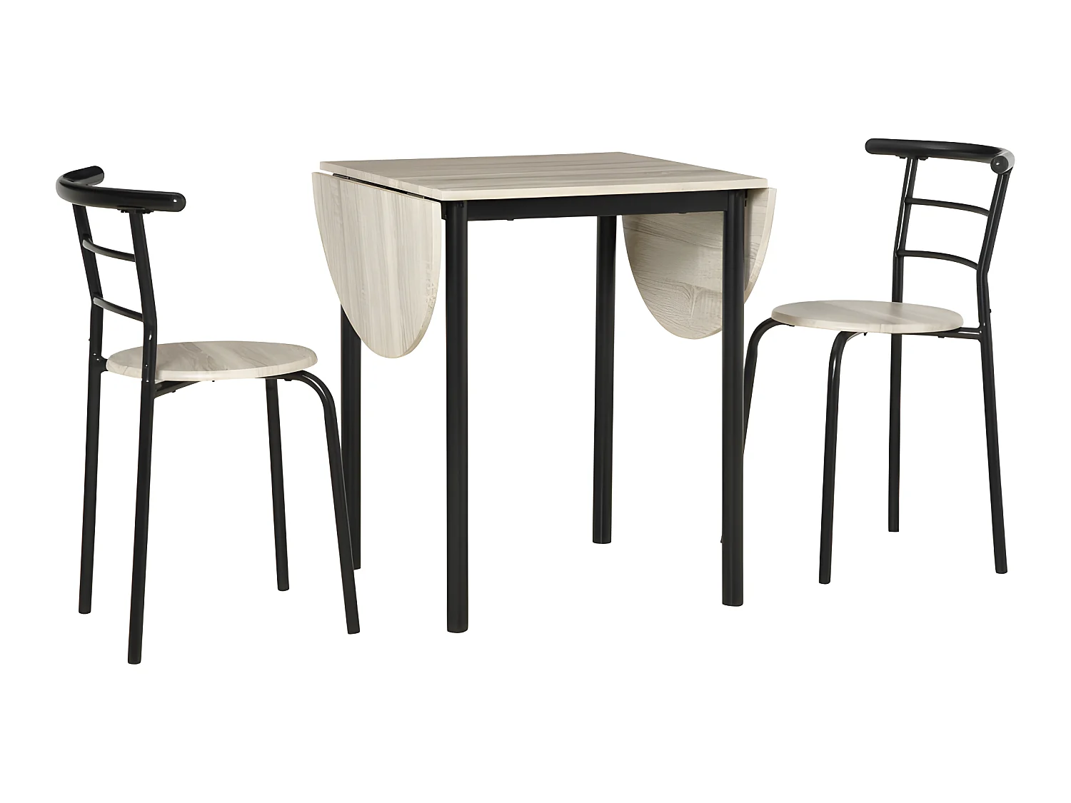 Ensemble table et chaises LAURA style industriel