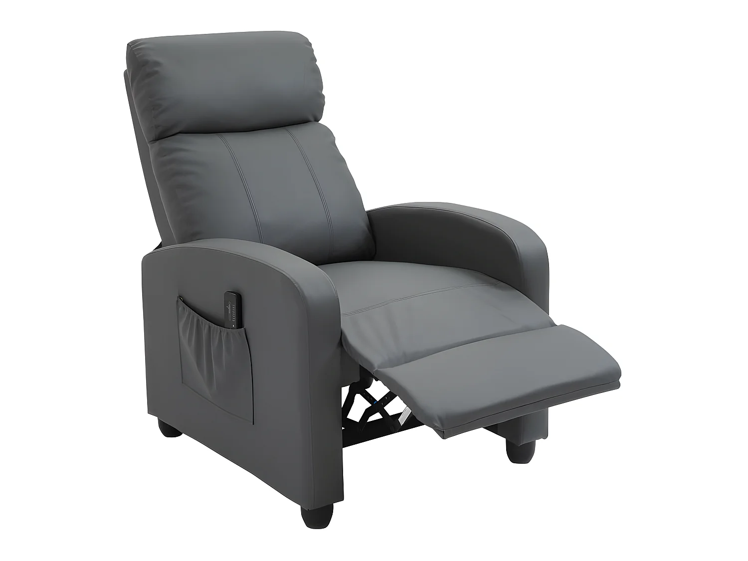 Fauteuil de relaxation massant ETIENNE gris