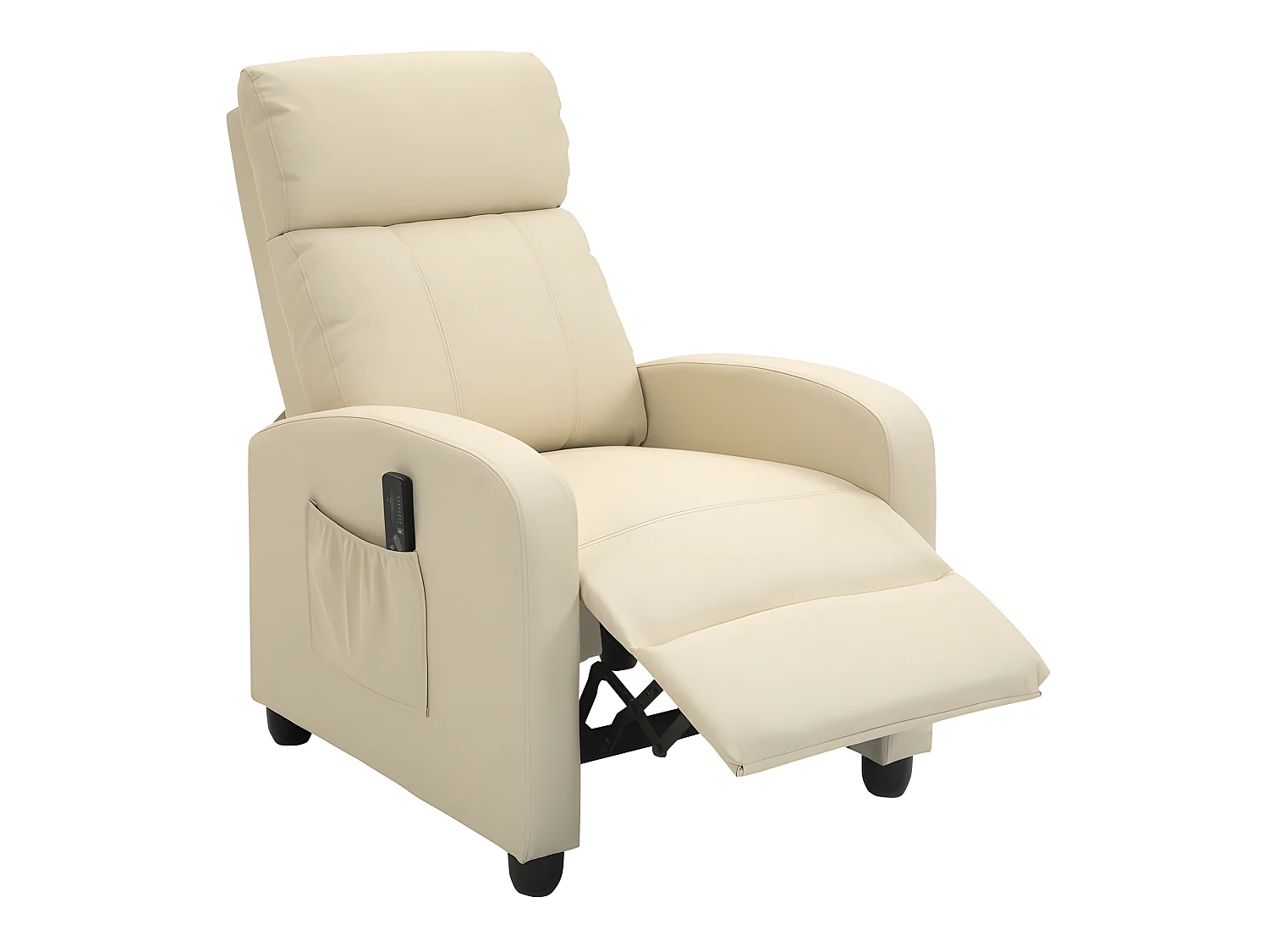 Fauteuil relaxant massant YOURI crème
