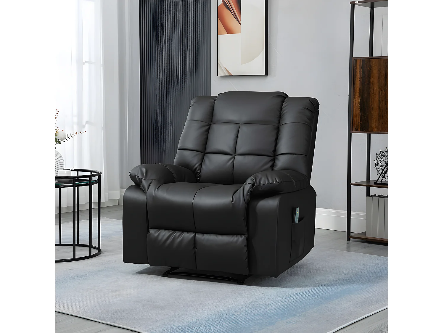 Fauteuil de relaxation massant EMILIO noir
