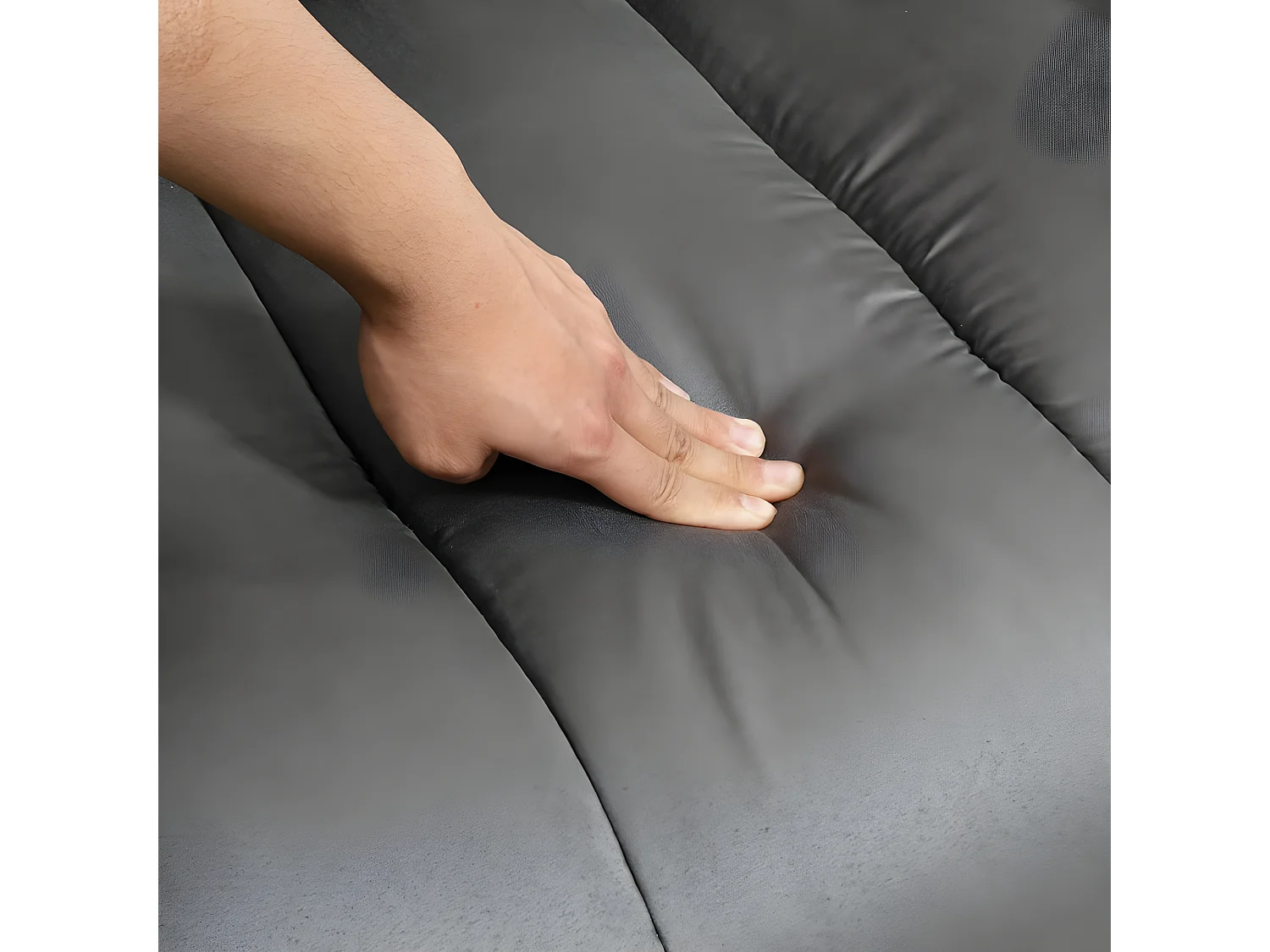 Fauteuil de Relaxation Releveur Boston avec Repose-Pieds Tissu Gris