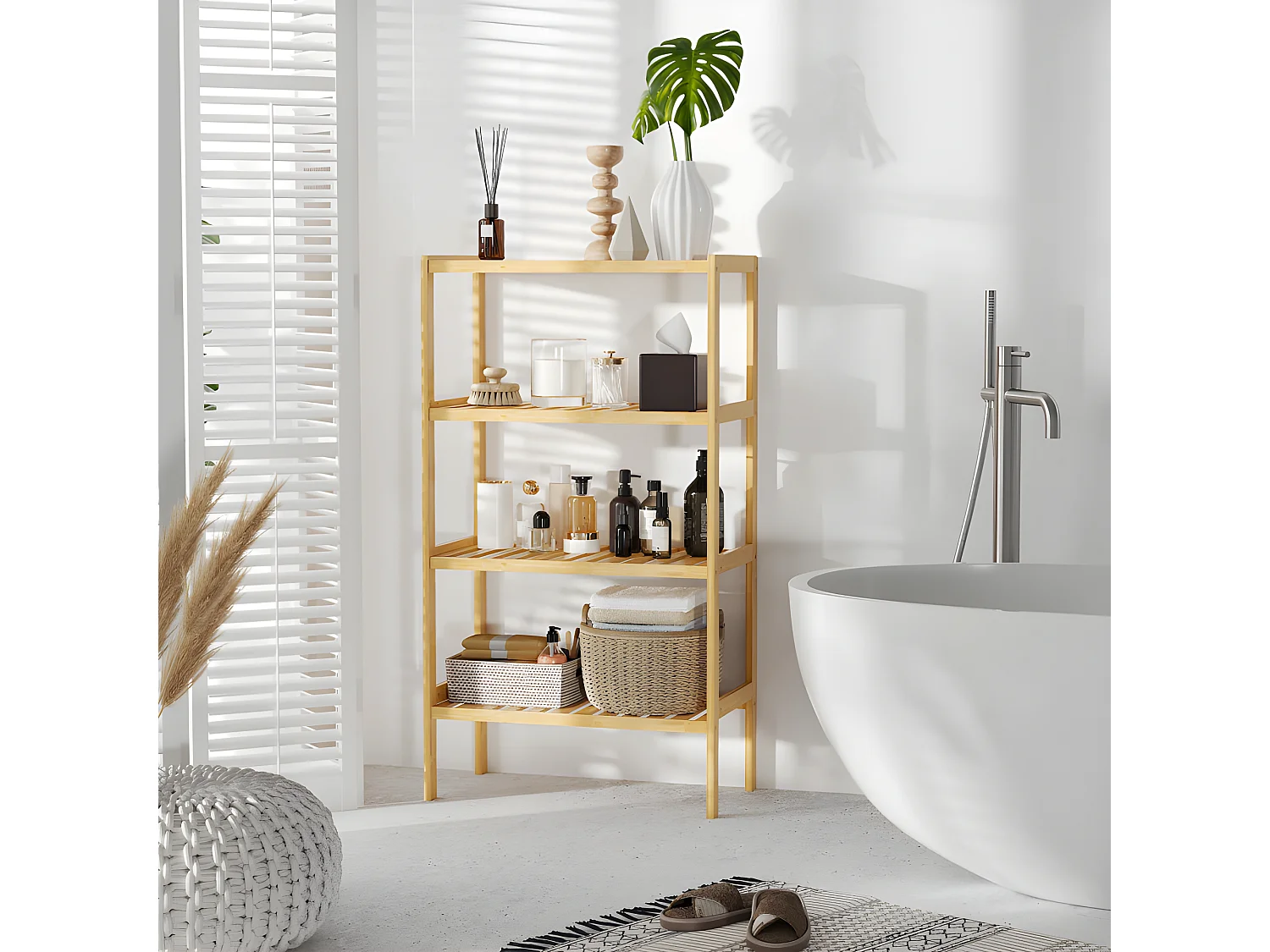 Etagère de rangement JUIZ bambou