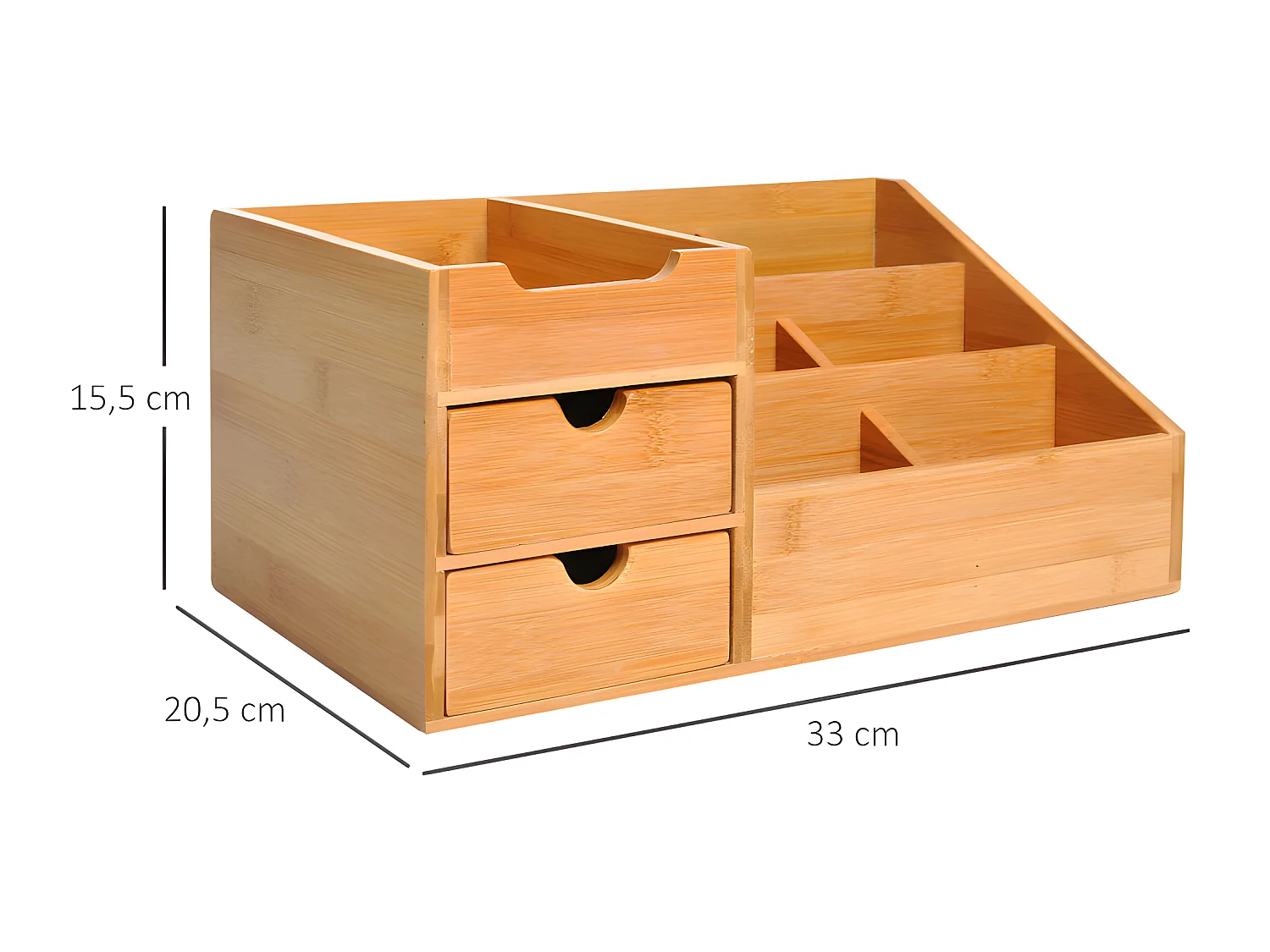 Organiseur de bureau PRETO bambou