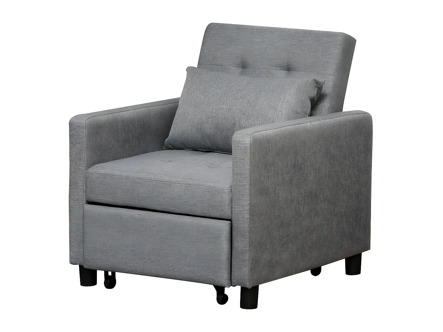 Fauteuil chauffeuse convertible SPEZIA gris