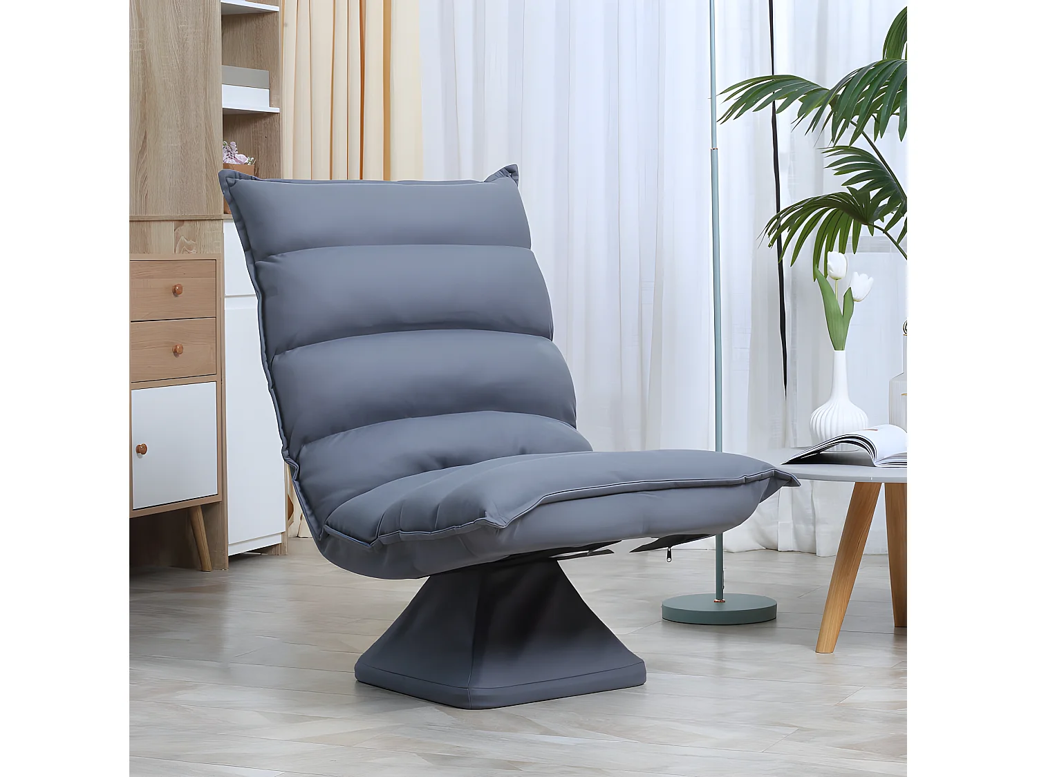 Fauteuil lounge SARAGOSSE gris