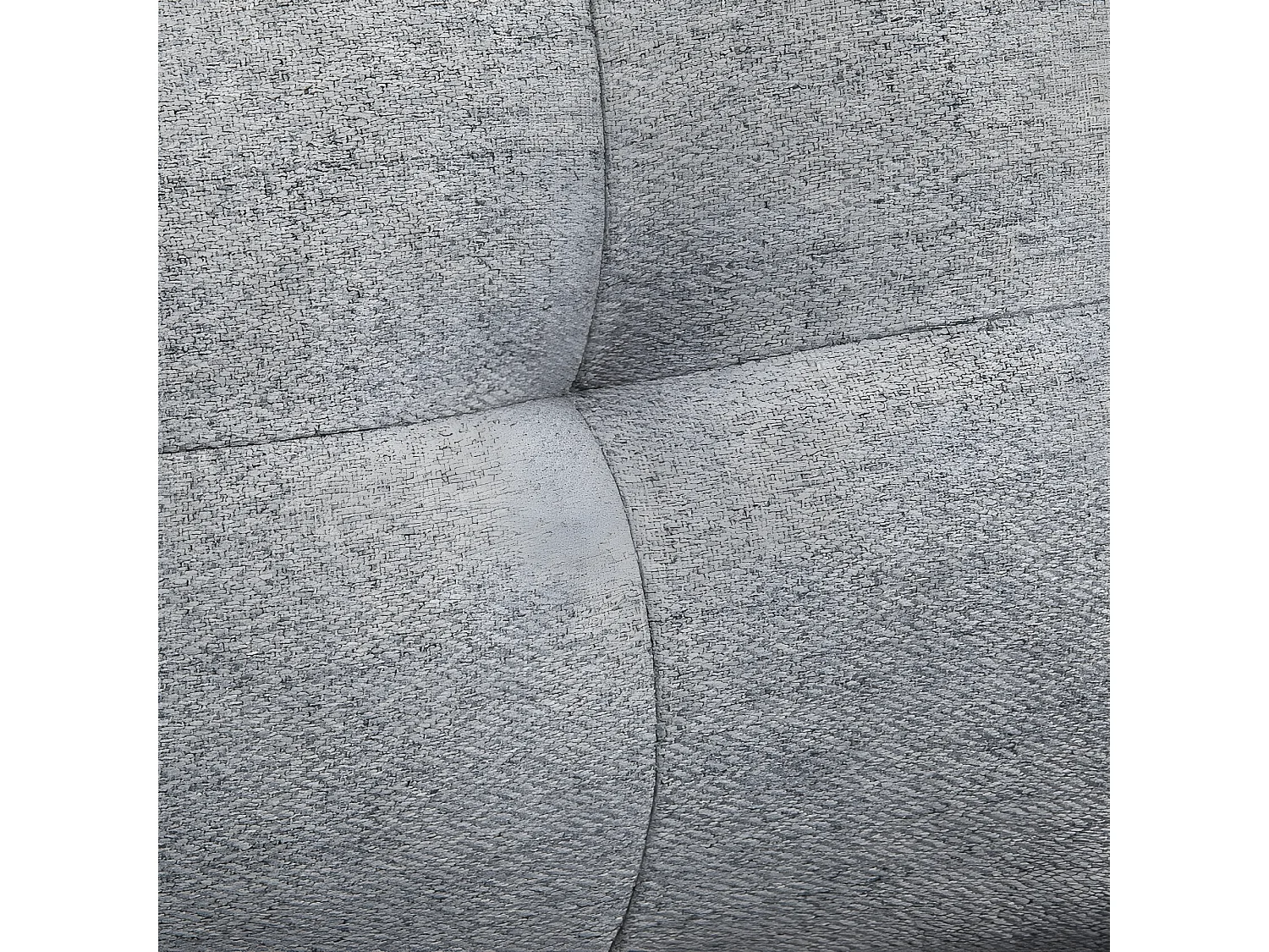 Fauteuil capitonné RUBI gris