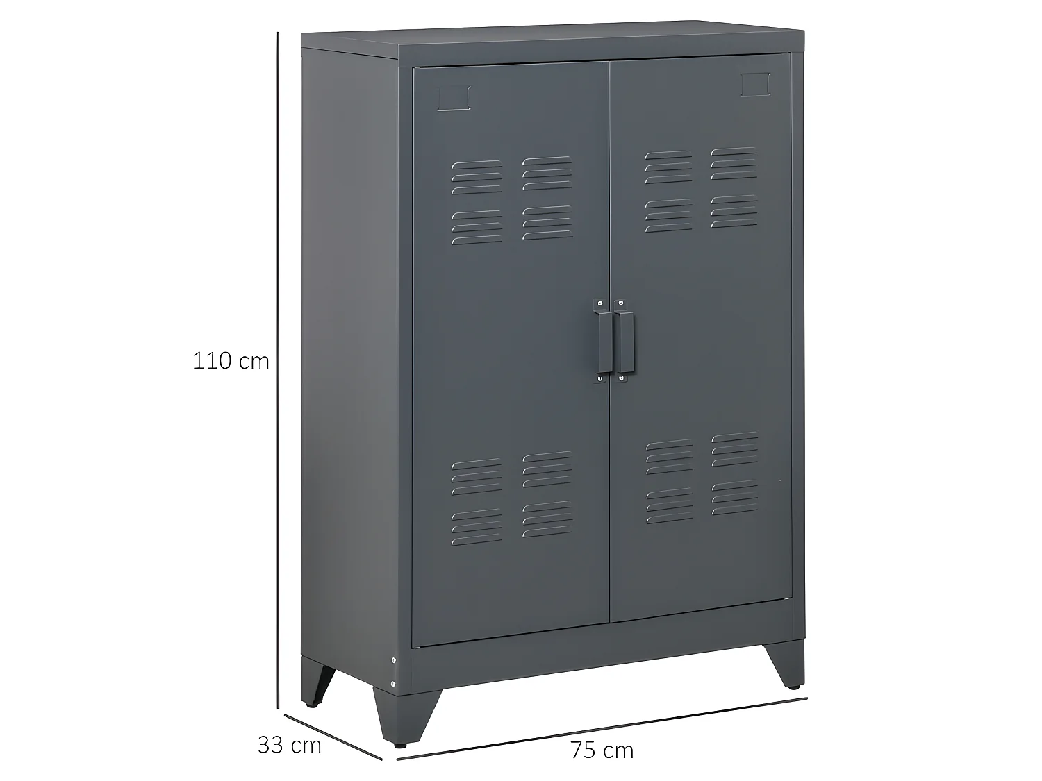 Buffet industriel BERGAME tôle de métal