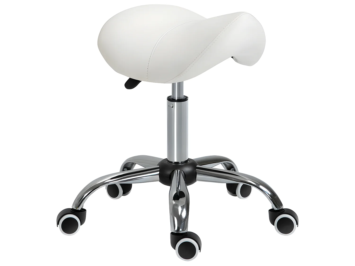 Tabouret de massage selle ergonomique PESCARA blanc