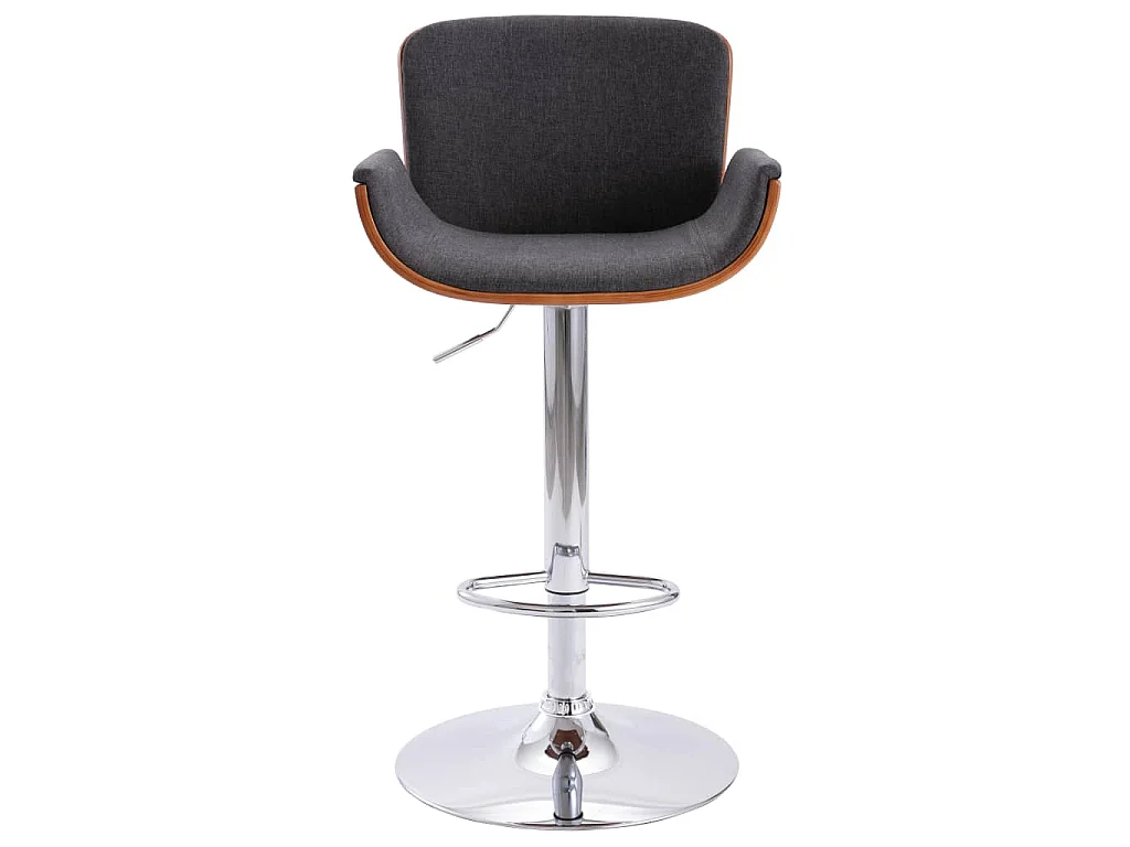 Barhocker Grau Stoff