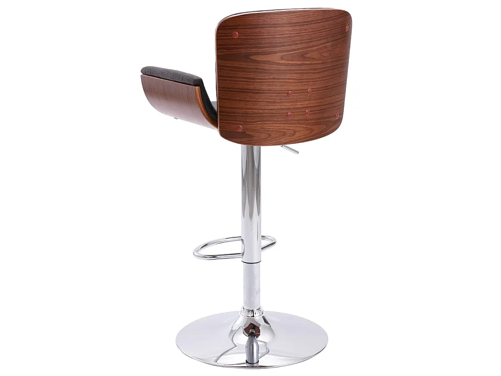 Barhocker Grau Stoff