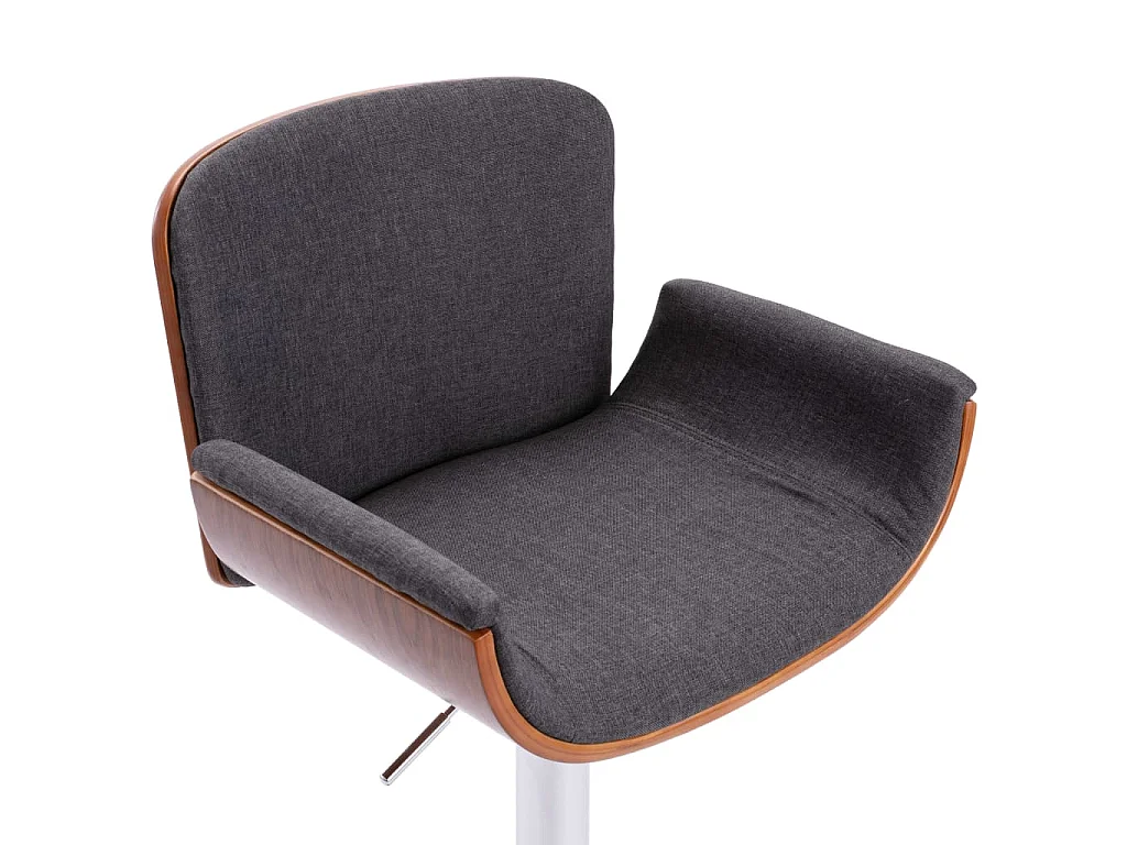 Barhocker Grau Stoff