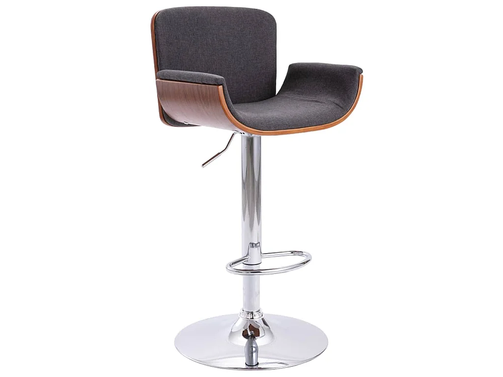 Barhocker Grau Stoff