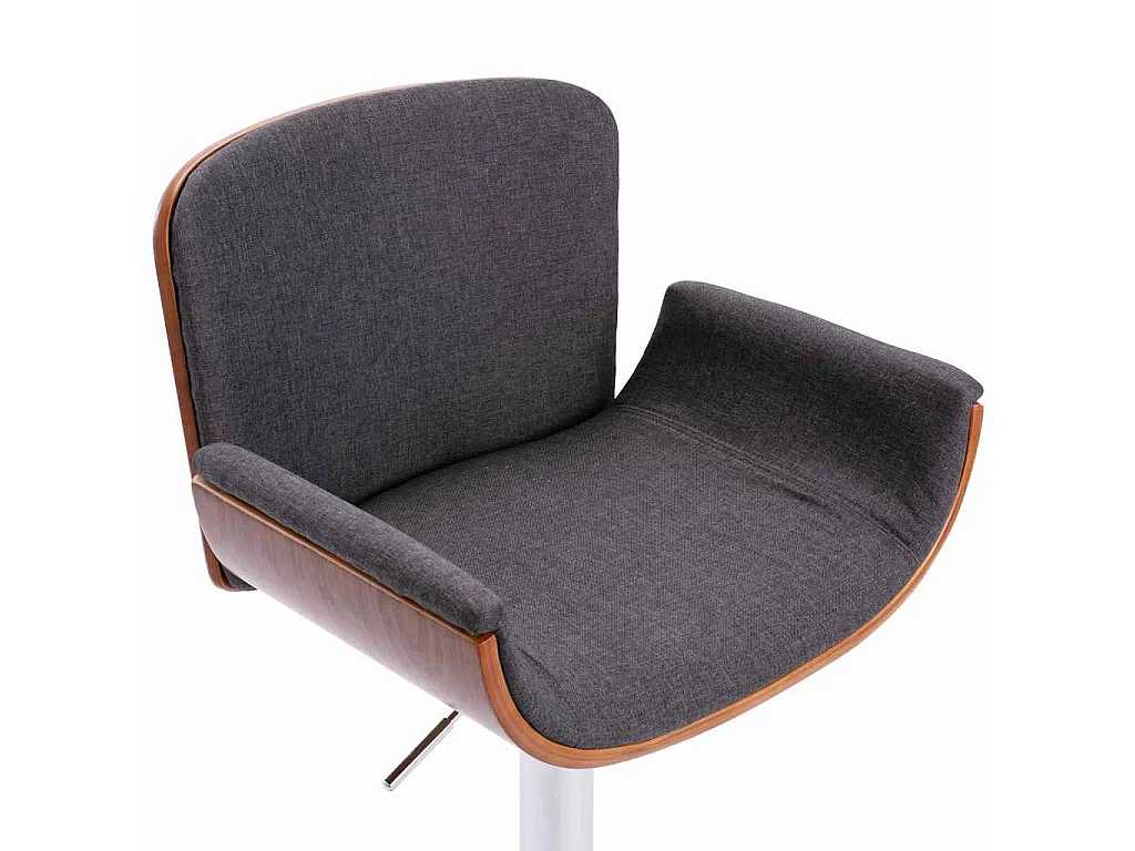 Barhocker Grau Stoff