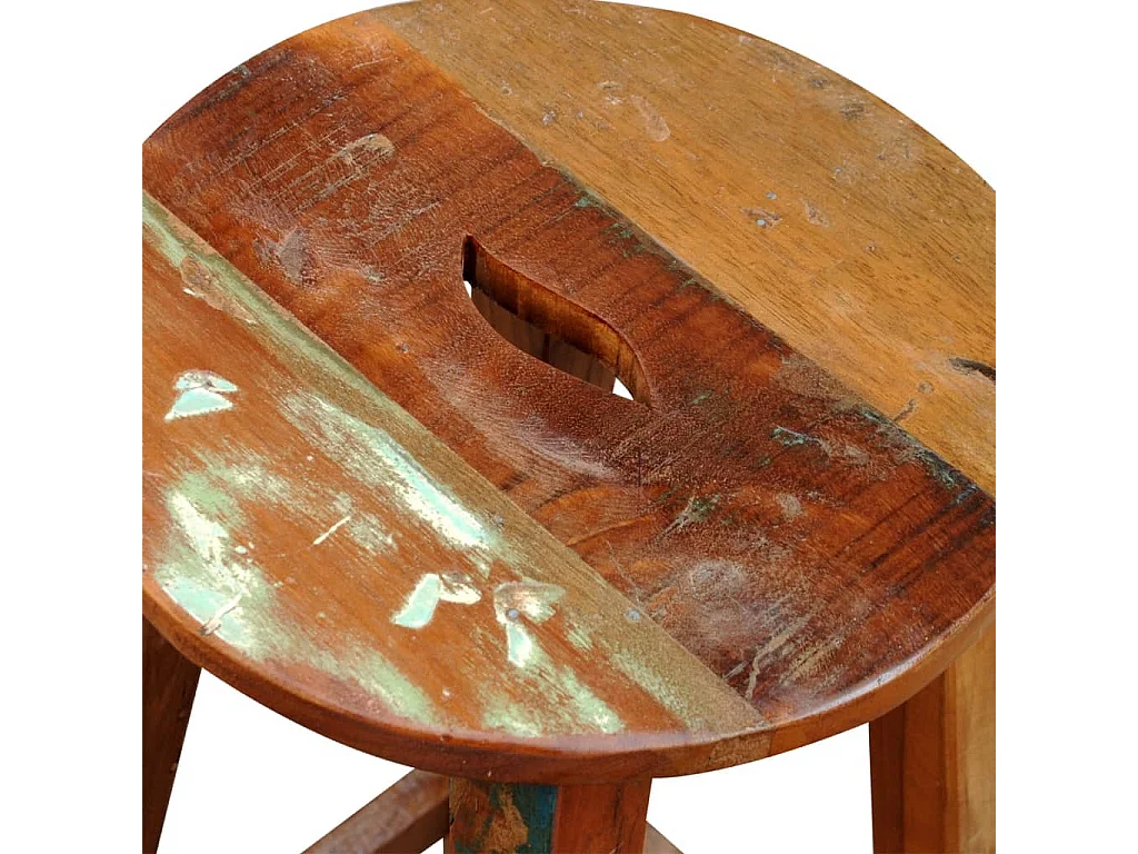 Tabouret de bar Bois de récupération massif