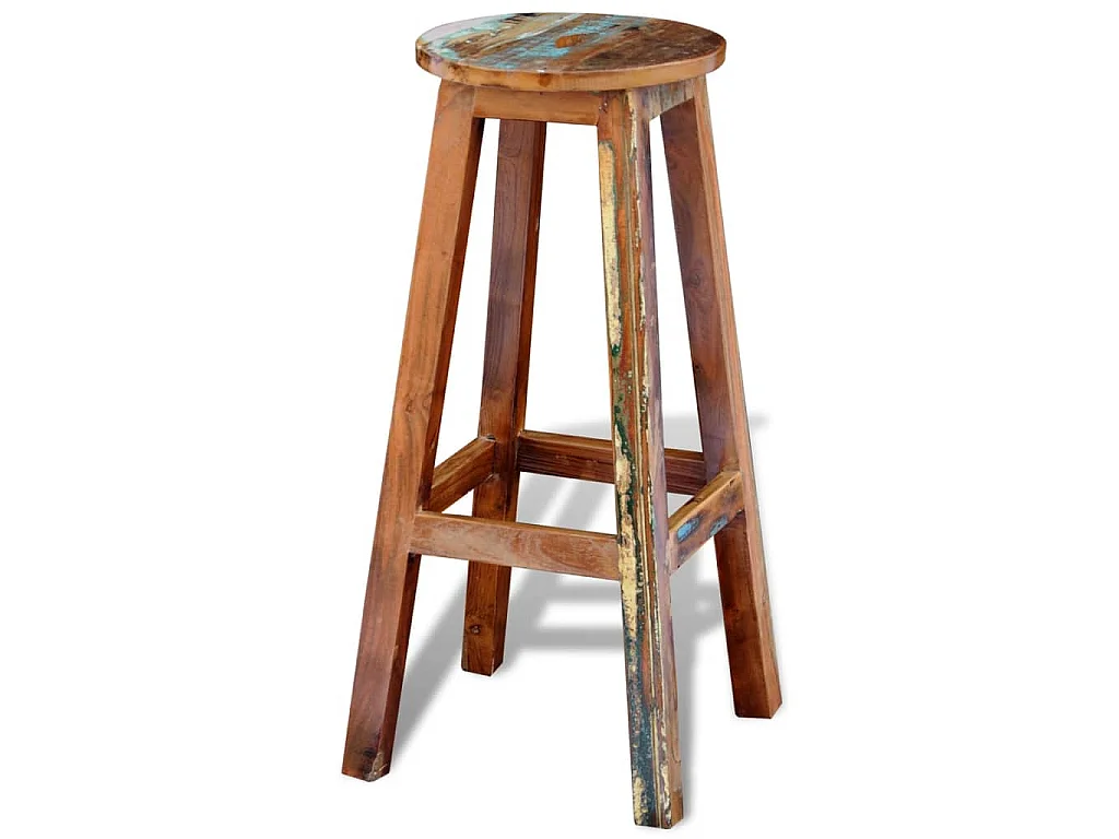 Tabouret de bar Bois de récupération massif