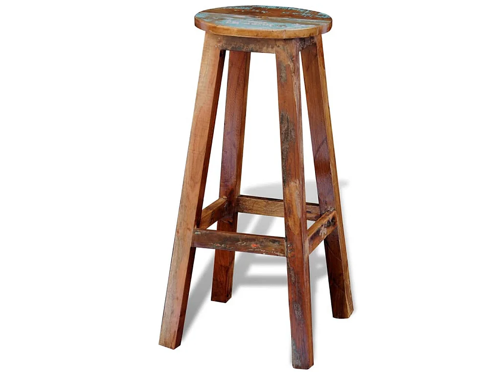 Tabouret de bar Bois de récupération massif