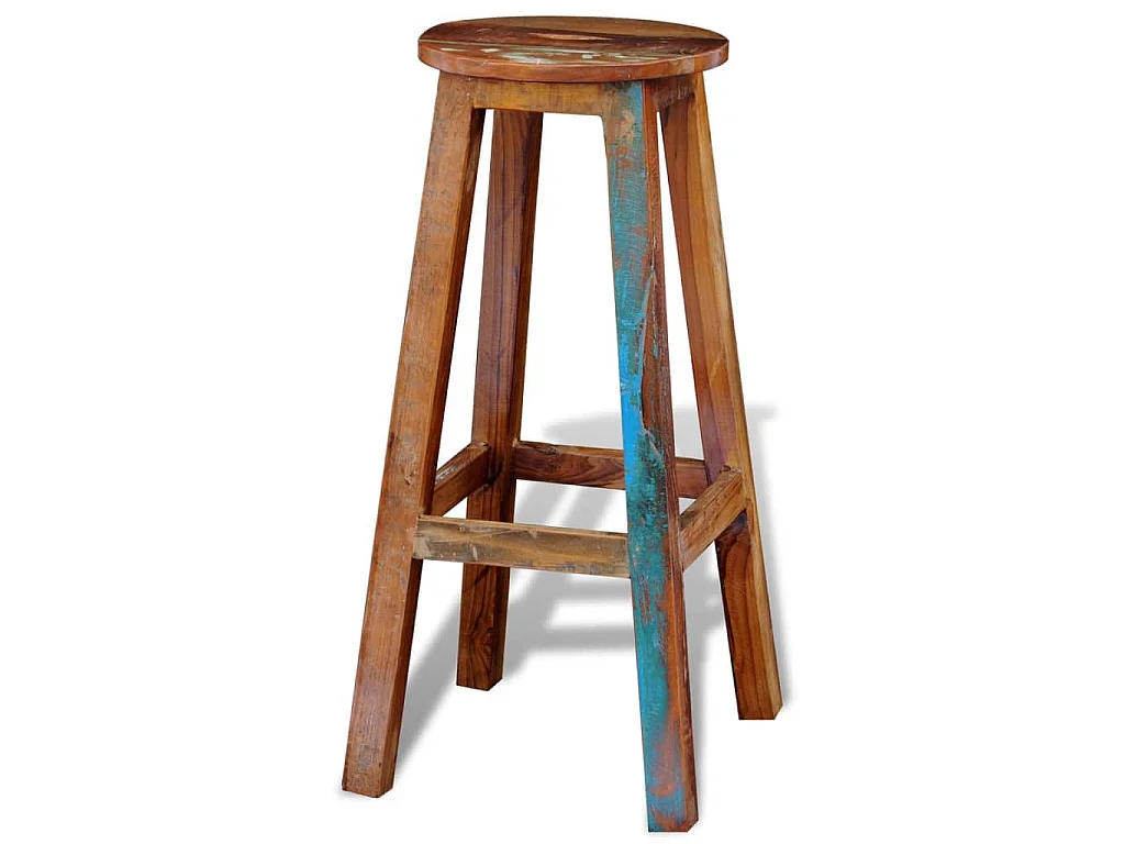 Tabouret de bar Bois de récupération massif