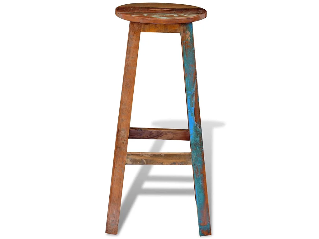 Tabouret de bar Bois de récupération massif