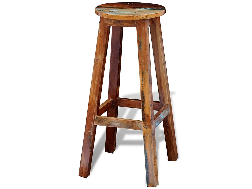 Tabouret de bar Bois de récupération massif