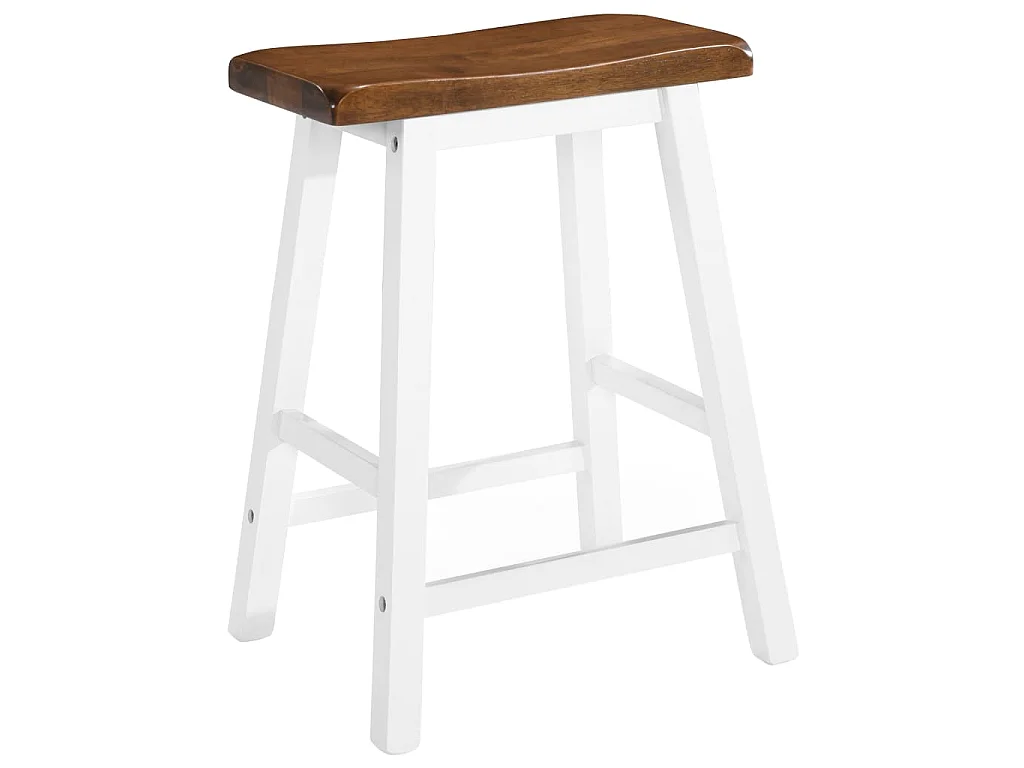 Barkrukken 2 st massief hout