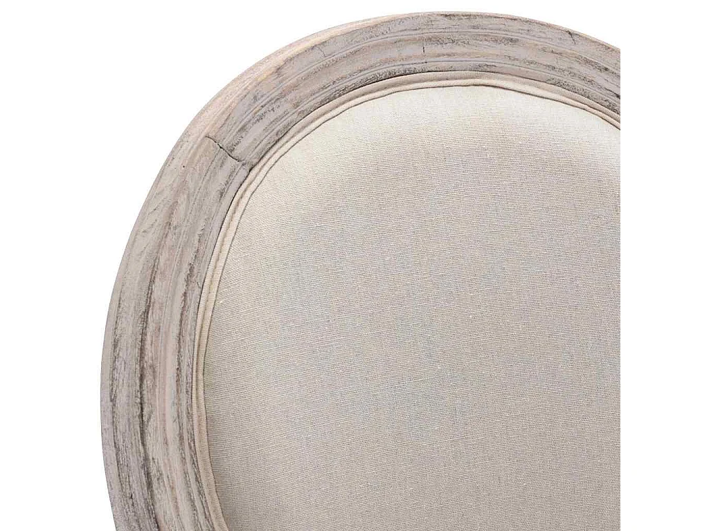 Tabourets de bar lot de 2 blanc lin