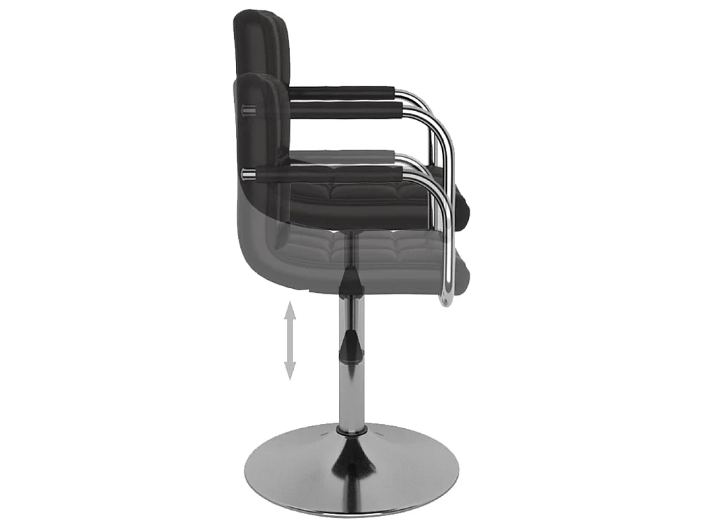 Tabouret de bar Noir Similicuir