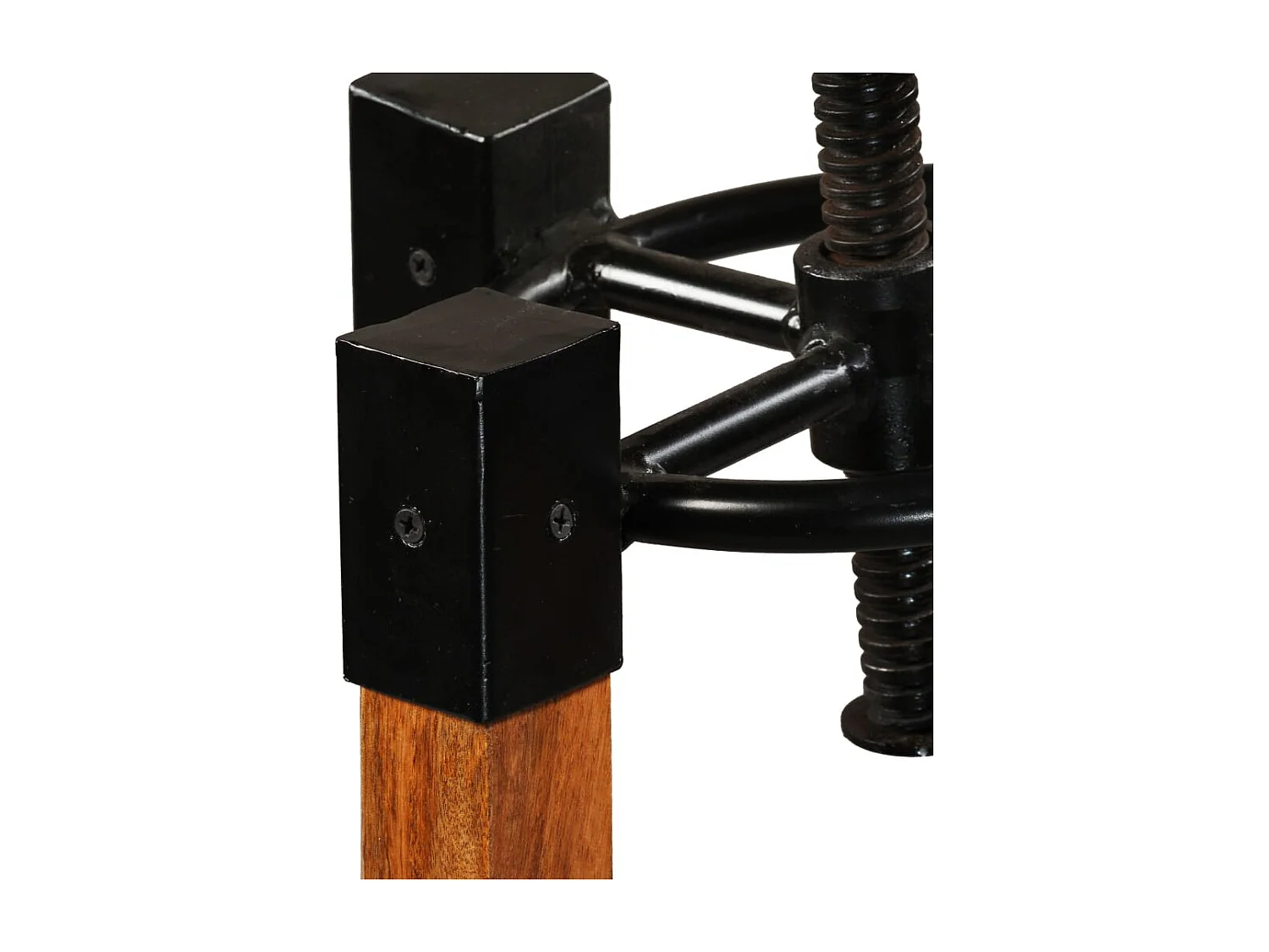 Tabourets de bar lot de 2 bois de manguier massif