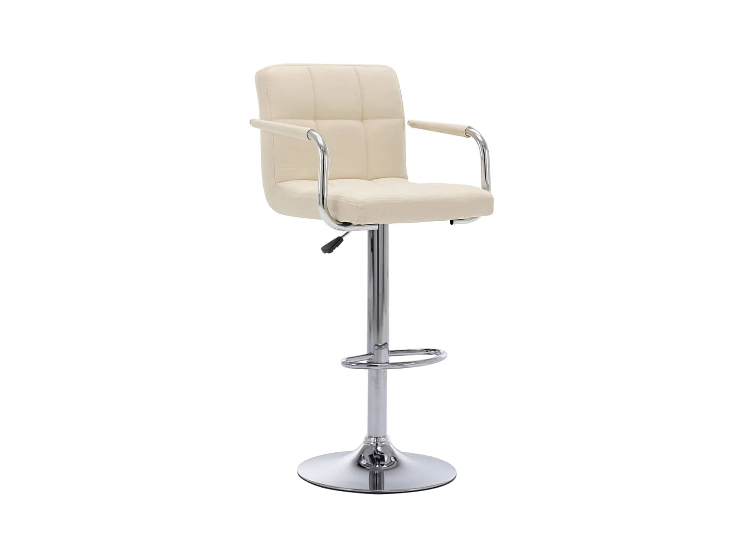 Barhocker Creme Stoff