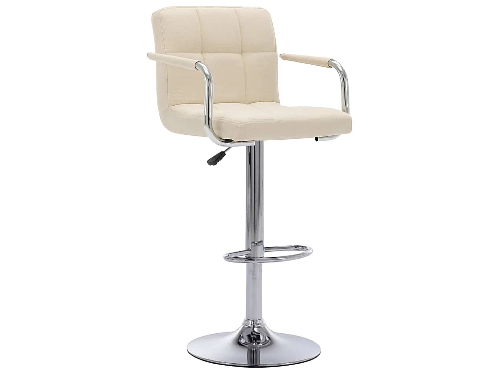 Barhocker Creme Stoff