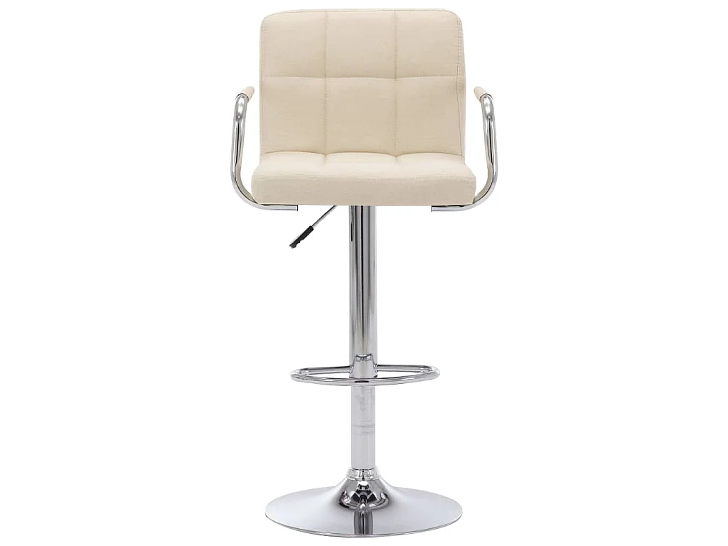 Barhocker Creme Stoff