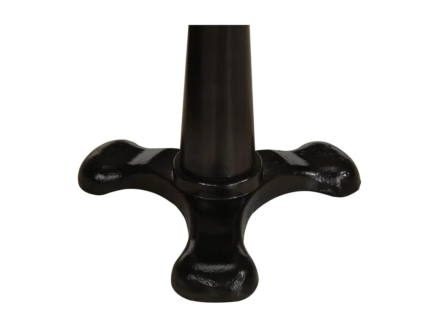 Tabourets de bar lot de 2 marron cuir véritable et fonte