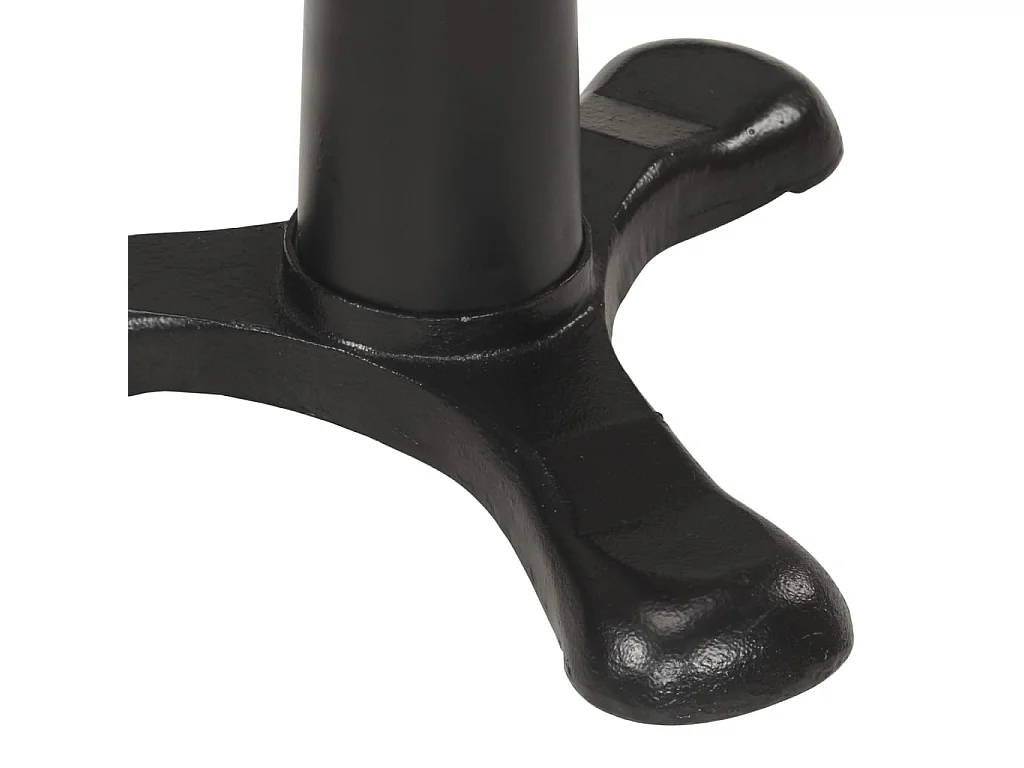 Tabourets de bar lot de 2 marron cuir véritable et fonte