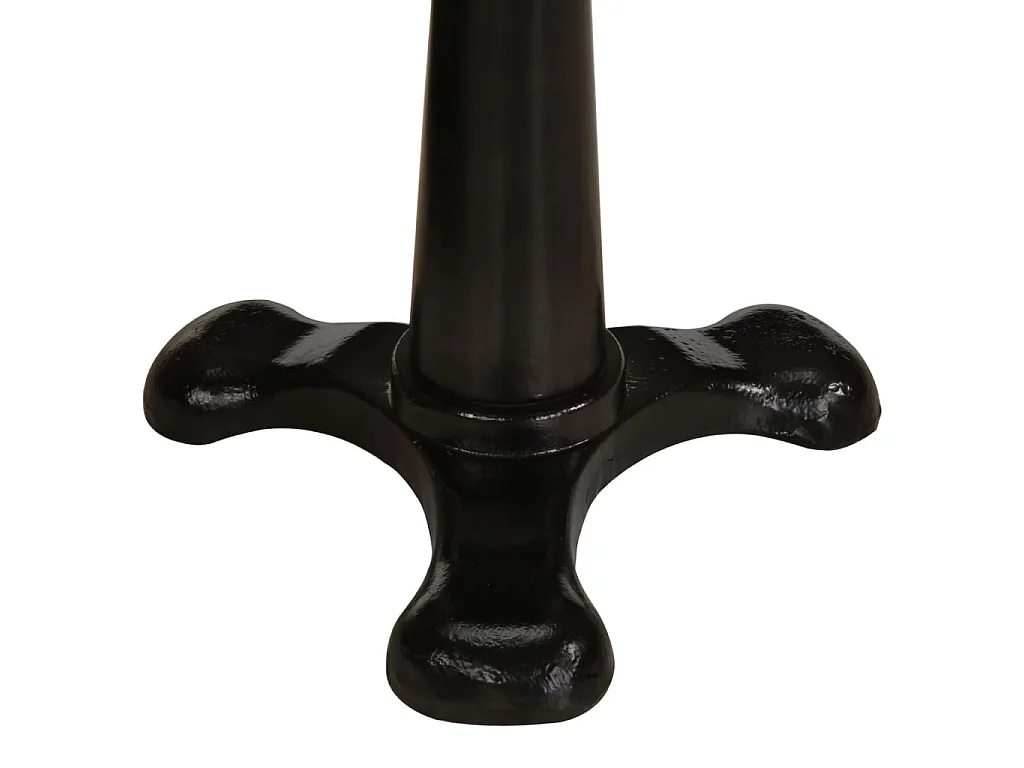 Tabourets de bar lot de 2 marron cuir véritable et fonte