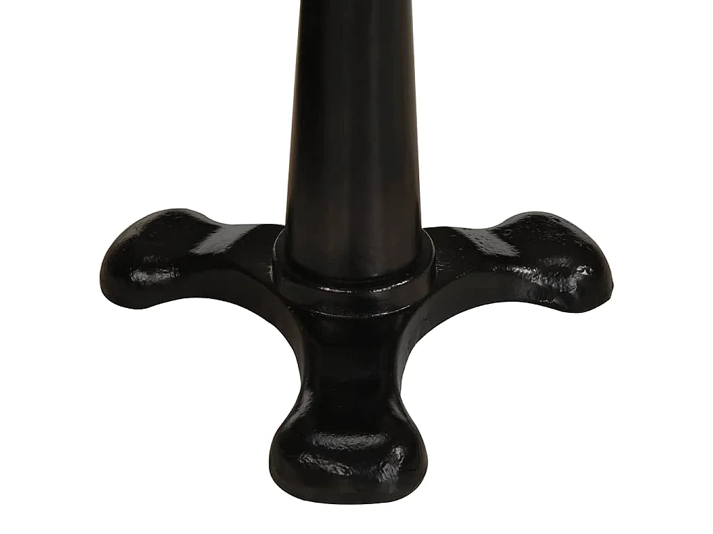 Tabourets de bar lot de 2 marron cuir véritable et fonte